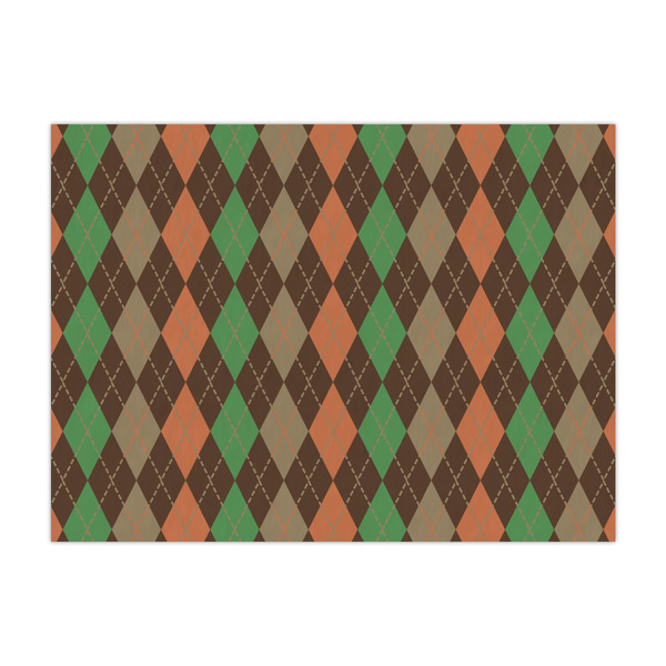 Custom Brown Argyle Tissue Paper Sheets