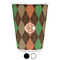 Brown Argyle Trash Can Aggregate