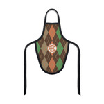 Brown Argyle Bottle Apron (Personalized)