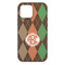 Brown Argyle iPhone 13 Pro Max Tough Case - Back