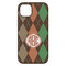 Brown Argyle iPhone 14 Pro Max Tough Case - Back