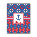 Buoy & Argyle Print Wood Print - 11x14 (Personalized)