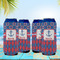 Buoy & Argyle Print 16oz Can Sleeve - Set of 4 - LIFESTYLE