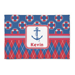 Buoy & Argyle Print 2' x 3' Indoor Area Rug (Personalized)