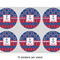 Buoy & Argyle Print 3" Multipurpose Round Labels - Sheet