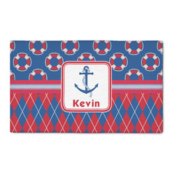 Buoy & Argyle Print 3' x 5' Patio Rug (Personalized)