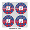 Buoy & Argyle Print 4" Multipurpose Round Labels - Sheet