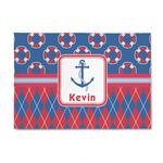 Buoy & Argyle Print 4' x 6' Indoor Area Rug (Personalized)