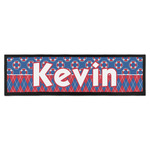 Buoy & Argyle Print Bar Mat - Large (Personalized)