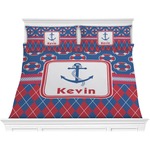 Buoy & Argyle Print Comforter Set - King (Personalized)