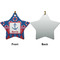 Buoy & Argyle Print Ceramic Flat Ornament - Star Front & Back (APPROVAL)