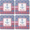 Buoy & Argyle Print Coaster Rubber Back - Apvl