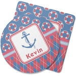 Buoy & Argyle Print Rubber Backed Coaster (Personalized)