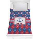 Buoy & Argyle Print Comforter - Twin XL (Personalized)