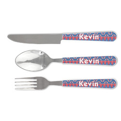 Buoy & Argyle Print Cutlery Set (Personalized)