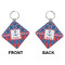 Buoy & Argyle Print Diamond Keychain (Front + Back)