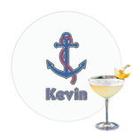 Buoy & Argyle Print Printed Drink Topper - 3.25" (Personalized)