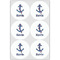 Buoy & Argyle Print Drink Topper - XLarge - Set of 6