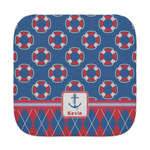 Buoy & Argyle Print Face Towel (Personalized)