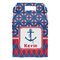 Buoy & Argyle Print Gable Favor Box - Front