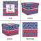 Buoy & Argyle Print Gift Boxes with Lid - Canvas Wrapped - XX-Large - Approval