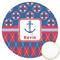 Buoy & Argyle Print Icing Circle - Large - Front