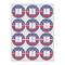 Buoy & Argyle Print Icing Circle - Small - Set of 12