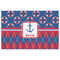 Buoy & Argyle Print Indoor / Outdoor Rug - 2'x3' - Front Flat