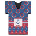 Buoy & Argyle Print Jersey Bottle Cooler (Personalized)