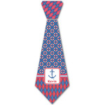 Buoy & Argyle Print Iron On Tie - 4 Sizes w/ Name or Text