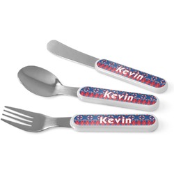 Buoy & Argyle Print Kid's Flatware (Personalized)