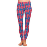 Buoy & Argyle Print Ladies Leggings - Extra Large