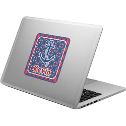 Buoy & Argyle Print Laptop Decal (Personalized)