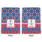 Buoy & Argyle Print Large Laundry Bag - Front & Back View