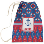 Buoy & Argyle Print Laundry Bag (Personalized)