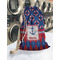 Buoy & Argyle Print Laundry Bag in Laundromat