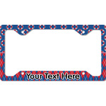 Buoy & Argyle Print License Plate Frame - Style C (Personalized)