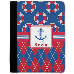 Buoy & Argyle Print Notebook Padfolio - Medium w/ Name or Text