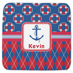 Buoy & Argyle Print Memory Foam Bath Mat - 48"x48" (Personalized)