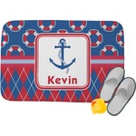 Buoy & Argyle Print Memory Foam Bath Mat (Personalized)