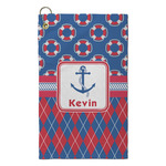 Buoy & Argyle Print Microfiber Golf Towel - Small (Personalized)