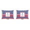 Buoy & Argyle Print  Outdoor Rectangular Throw Pillow (Front and Back)