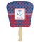 Buoy & Argyle Print Paper Fans - Front