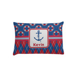 Buoy & Argyle Print Pillow Case - Toddler (Personalized)