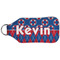 Buoy & Argyle Print Sanitizer Holder Keychain - Large (Back)