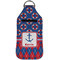 Buoy & Argyle Print Sanitizer Holder Keychain - Large (Front)