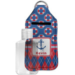 Buoy & Argyle Print Hand Sanitizer & Keychain Holder - Large (Personalized)