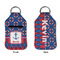 Buoy & Argyle Print Sanitizer Holder Keychain - Small APPROVAL (Flat)