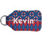 Buoy & Argyle Print Sanitizer Holder Keychain - Small (Back)