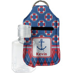 Buoy & Argyle Print Hand Sanitizer & Keychain Holder - Small (Personalized)